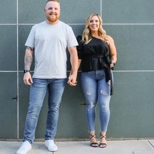 One Shoulder tie blouse